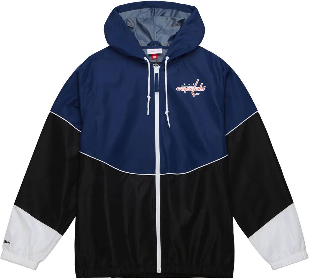 Mitchell & Ness Washington Capitals Team Black Windbreaker Jacket