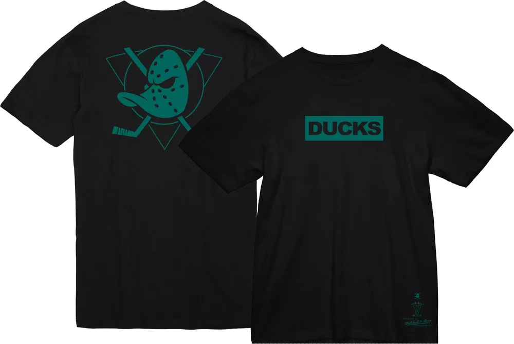 Mitchell & Ness Anaheim Ducks Penalty Box Black T-Shirt