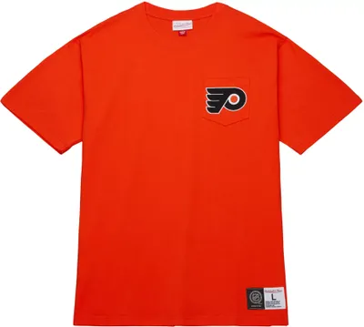 Mitchell & Ness Philadelphia Flyers Pocket Orange T-Shirt