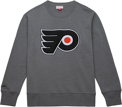 Mitchell & Ness Philadelphia Flyers Snow Wash Grey Crew Neck Sweatshirt