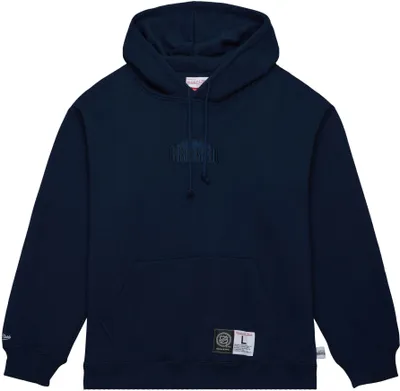 Mitchell & Ness Seattle Kraken Micro Logo Navy Pullover Hoodie