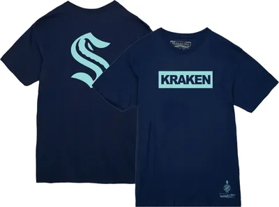 Mitchell & Ness Seattle Kraken Penalty Box Navy T-Shirt