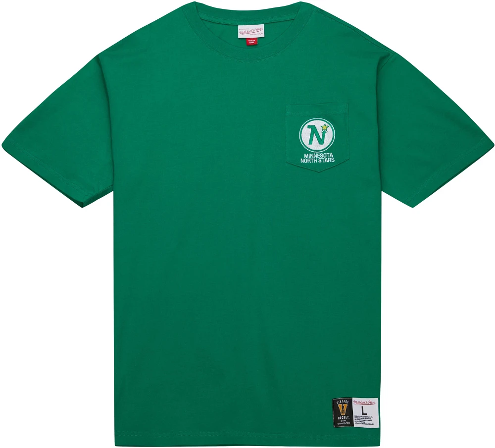 Mitchell & Ness Minnesota North Stars Pocket Green T-Shirt