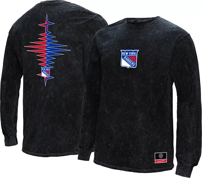 Mitchell & Ness New York Rangers Vintage Zig-Zag Black Long Sleeve Shirt