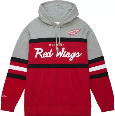 Mitchell & Ness Detroit Red Wings Head Coach Red Pullover Hoodie