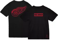 Mitchell & Ness Detroit Red Wings Penalty Box Black T-Shirt