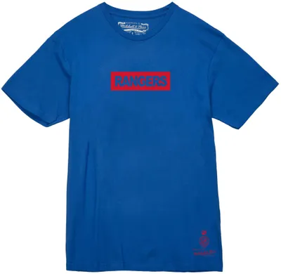 Mitchell & Ness New York Rangers Penalty Box Blue T-Shirt