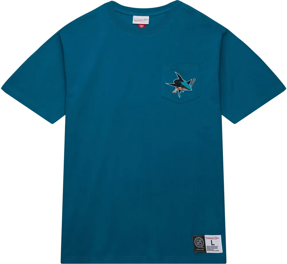 Mitchell & Ness San Jose Sharks Pocket Teal T-Shirt