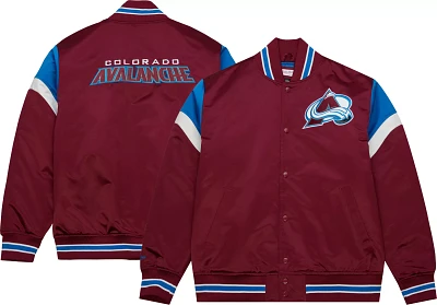 Mitchell & Ness Adult Colorado Avalanche Satin Red Jacket