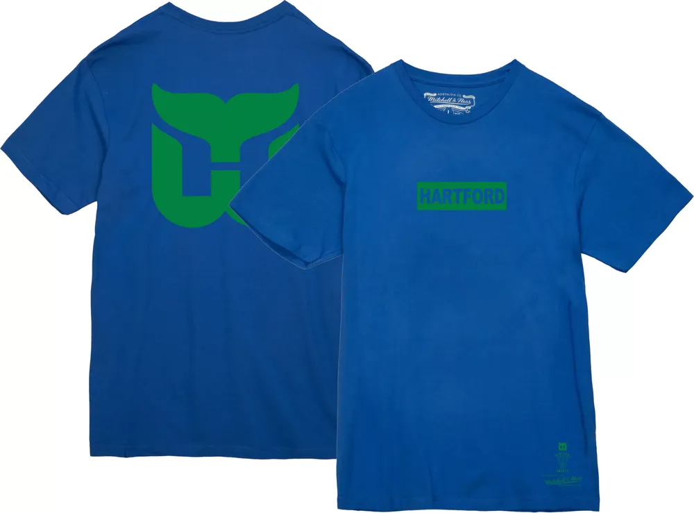 Mitchell & Ness Adult Hartford Whalers Penalty Box BlueT-Shirt