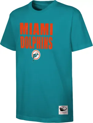 Mitchell & Ness Youth Miami Dolphins Legendary Aqua T-Shirt