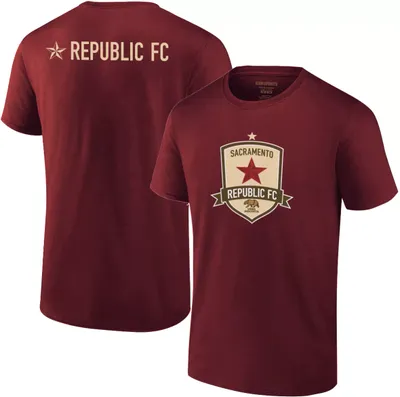 Icon Sports Group Sacramento Republic FC 2-Hit Logo Maroon T-Shirt