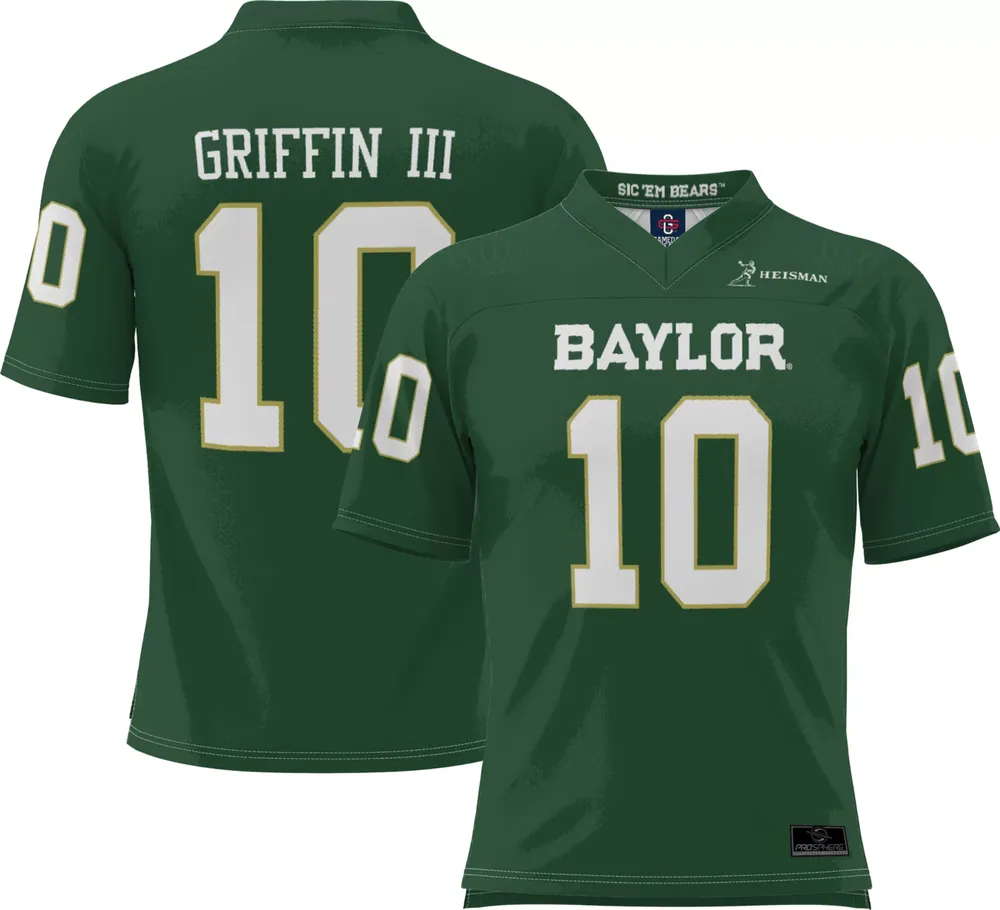 Prosphere Men's Baylor Bears #10 Green Robert Griffin III Full Sublimated Football Jersey