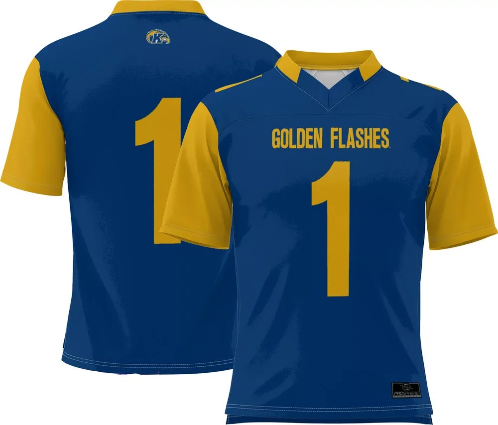 ProSphere Men's Kent State Golden Flashes #1 Gold Full Sublimated Football Jersey