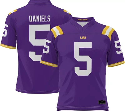 ProSphere Men's LSU Tigers #5 Jayden Daniels Purple Full Sublimated Football Jersey