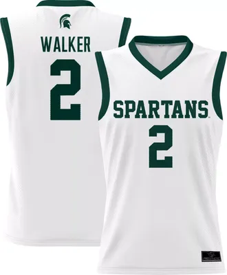 Prosphere Men's Michigan State Spartans #2 White Tyson Walker Full Sublimated Basketball Jersey
