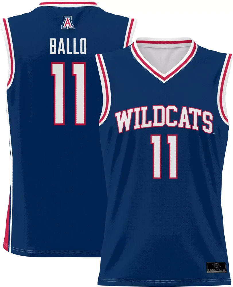 Prosphere Men's Arizona Wildcats #11 Navy Oumar Ballo Full Sublimated Basketball Jersey