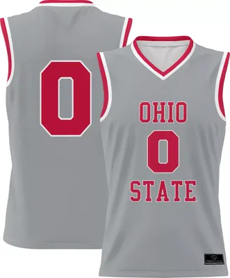 ProSphere Men's Ohio State Buckeyes #0 Gray Alternate Full Sublimated Basketball Jersey