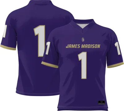 Prosphere Youth James Madison Dukes Purple Full-Sublimated Home Football Jersey