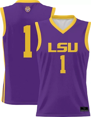 Prosphere Youth LSU Tigers #1 Purple Full Sublimated Basketball Jersey