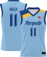 ProSphere Youth Marquette Golden Eagles #11 Blue Tyler Kolek Alternate Full Sublimated Basketball Jersey