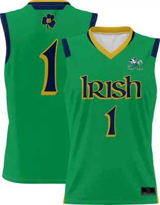 Prosphere Youth Notre Dame Fighting Irish #1 Green Full Sublimated Alternate Basketball Jersey
