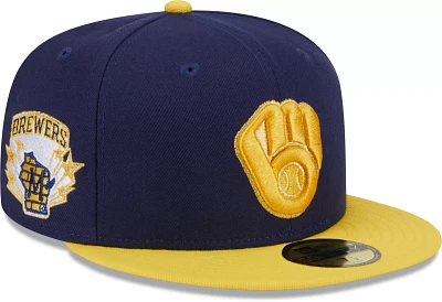 New Era Adult Milwaukee Brewers Navy 39Thirty Stretch Fit Hat
