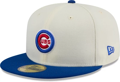 New Era Adult Chicago Cubs Blue Evergreen 59Fifty Fitted Hat