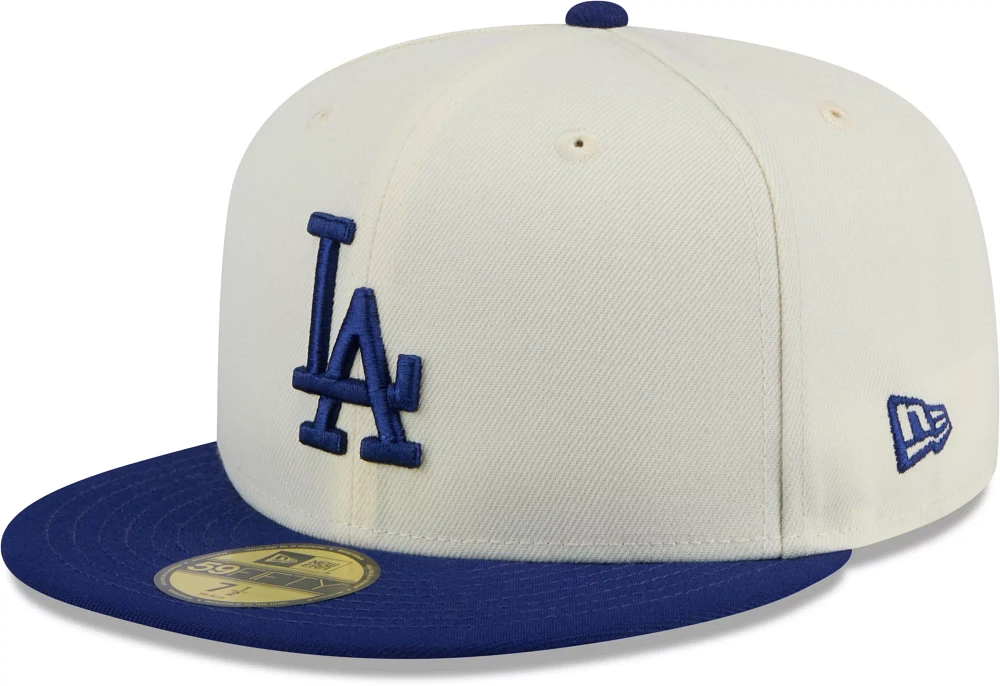 New Era Adult Los Angeles Dodgers Dodger Blue Evergreen 59Fifty Fitted Hat