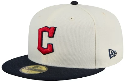 New Era Adult Cleveland Guardians Red Evergreen 59Fifty Fitted Hat