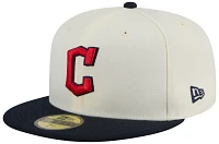 New Era Adult Cleveland Guardians Red Evergreen 59Fifty Fitted Hat