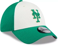 New Era Adult St. Patrick's Day '24 York Mets Green 39Thirty Stretch Fit Hat