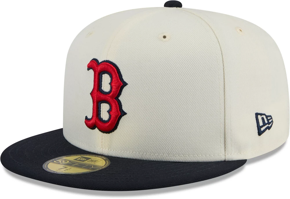 New Era Adult Boston Red Sox Navy Evergreen 59Fifty Fitted Hat