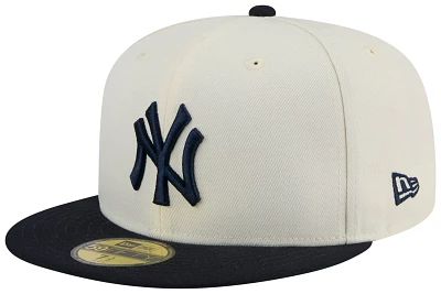 New Era Adult York Yankees Blue Evergreen 59Fifty Fitted Hat