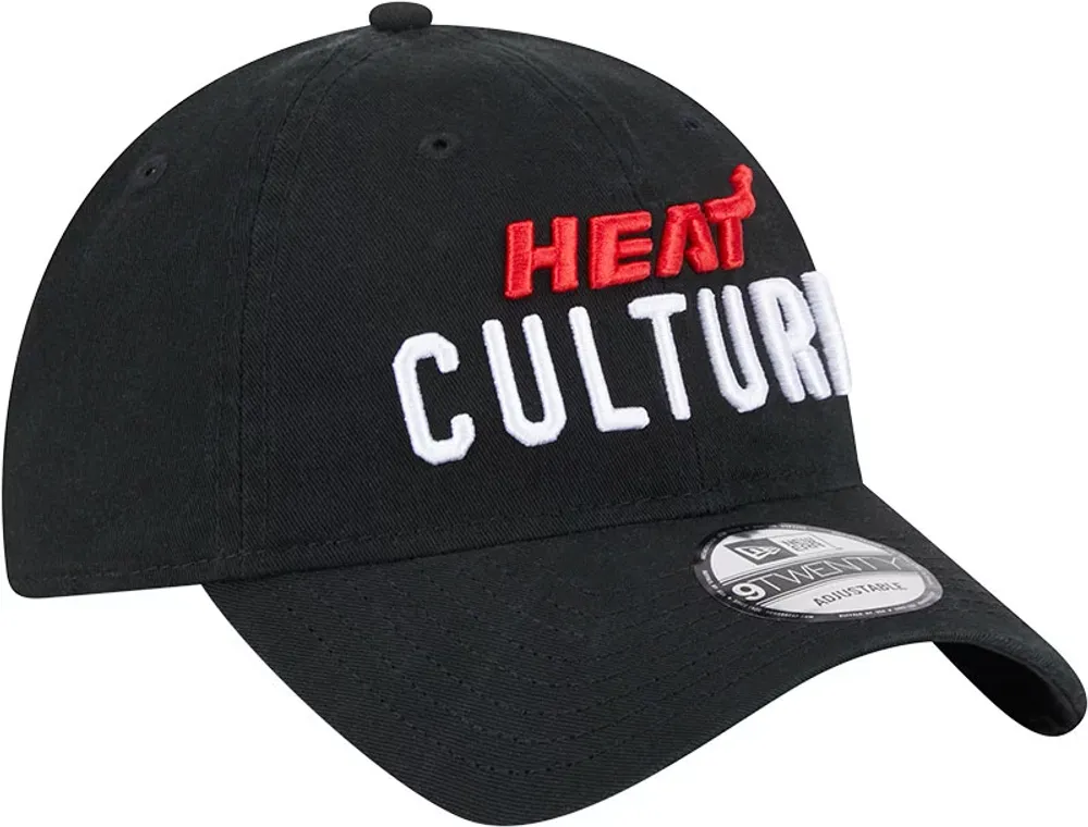 New Era Adult 2023-24 City Edition Miami Heat 9Twenty Adjustable Hat