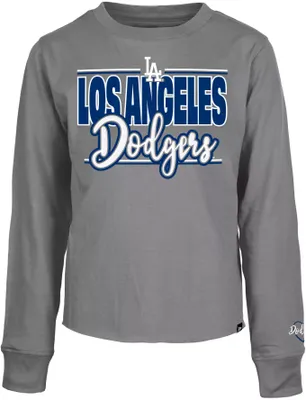 New Era Girl's Los Angeles Dodgers Gray Long Sleeve T-Shirt