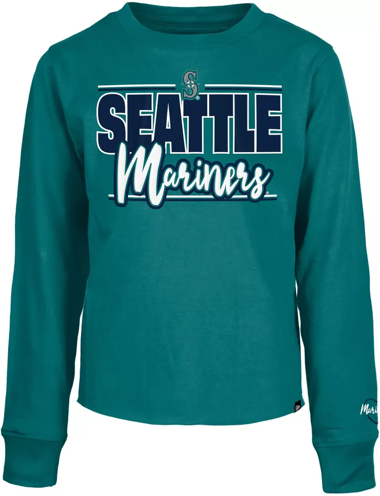 New Era Girl's Seattle Mariners Green Long Sleeve T-Shirt