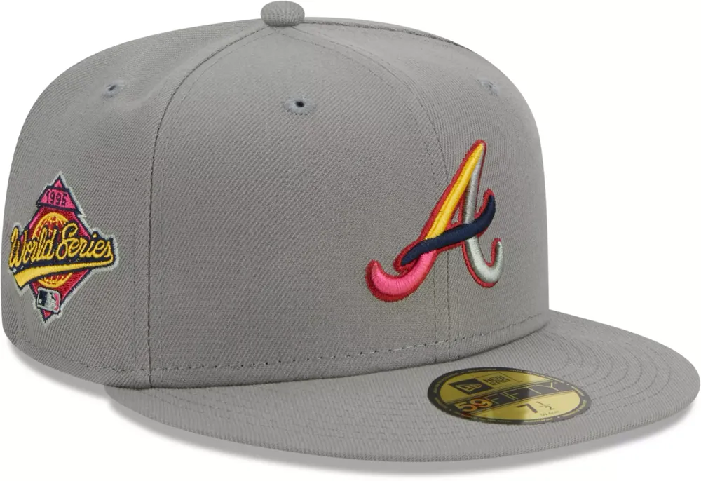 New Era Men's Atlanta Braves Gray Color Pack 59Fifty Fitted Hat