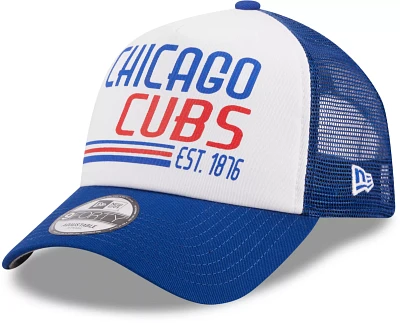 New Era Men's Chicago Cubs Blue Stacked 9Forty Adjustable Hat