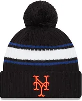 New Era Men's New York Mets Blue Knit Fold Hat