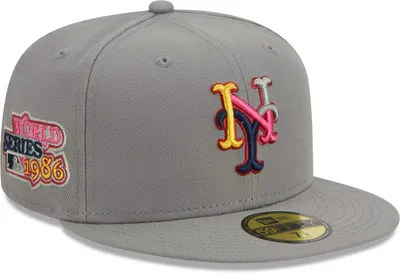 New Era Men's York Mets Gray Color Pack 59Fifty Fitted Hat