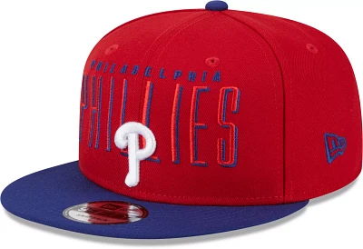 New Era Men's Philadelphia Phillies Red 9Fifty Headline Adjustable Hat
