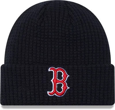 New Era Men's Boston Red Sox Navy Knit Prime Hat