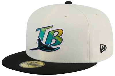 New Era Adult Tampa Bay Rays Navy Evergreen 59Fifty Fitted Hat