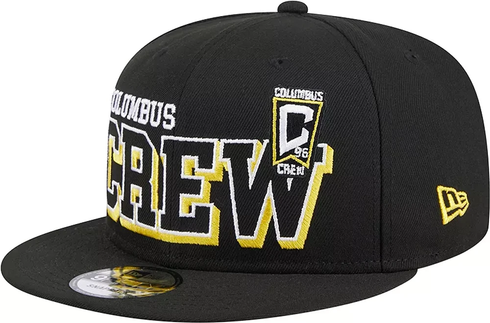 New Era Adult Columbus Crew 2024 Gameday 9Fifty Black Adjustable Hat