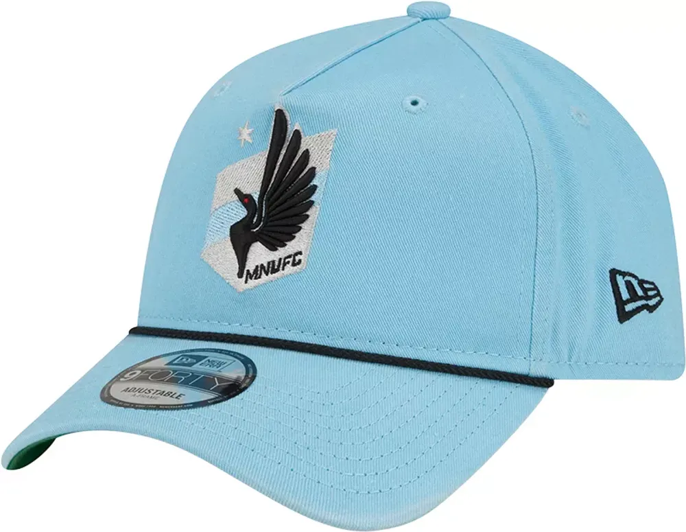 New Era Adult Minnesota United FC 2023 9Forty Logo Light Blue Adjustable Hat