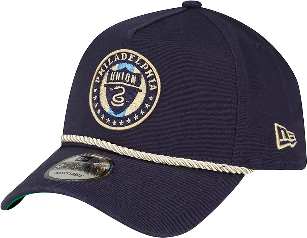 New Era Adult Philadelphia Union 2023 9Forty Logo Navy Adjustable Hat