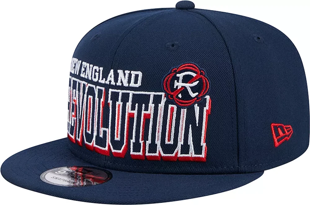 New Era Adult New England Revolution 2024 Gameday 9Fifty Navy Adjustable Hat