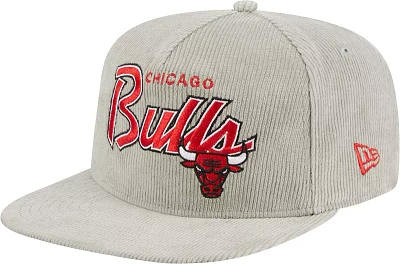 New Era Adult Chicago Bulls Corduroy Golf Snapback Adjustable Hat