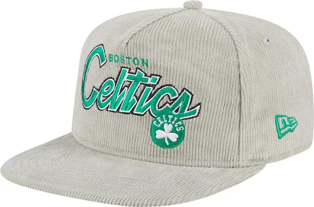 New Era Adult Boston Celtics Corduroy Golf Snapback Adjustable Hat